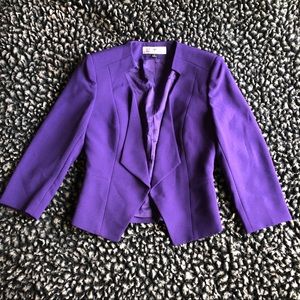 Tahari Arthur S Levine purple blazer 2